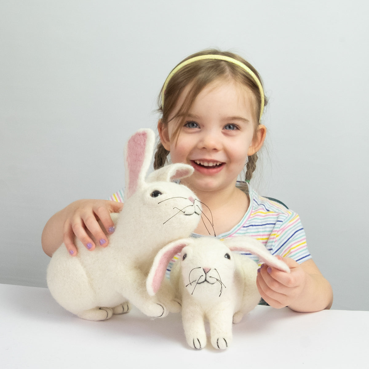 Toys - Bunny Rabbit - White - Small and Large