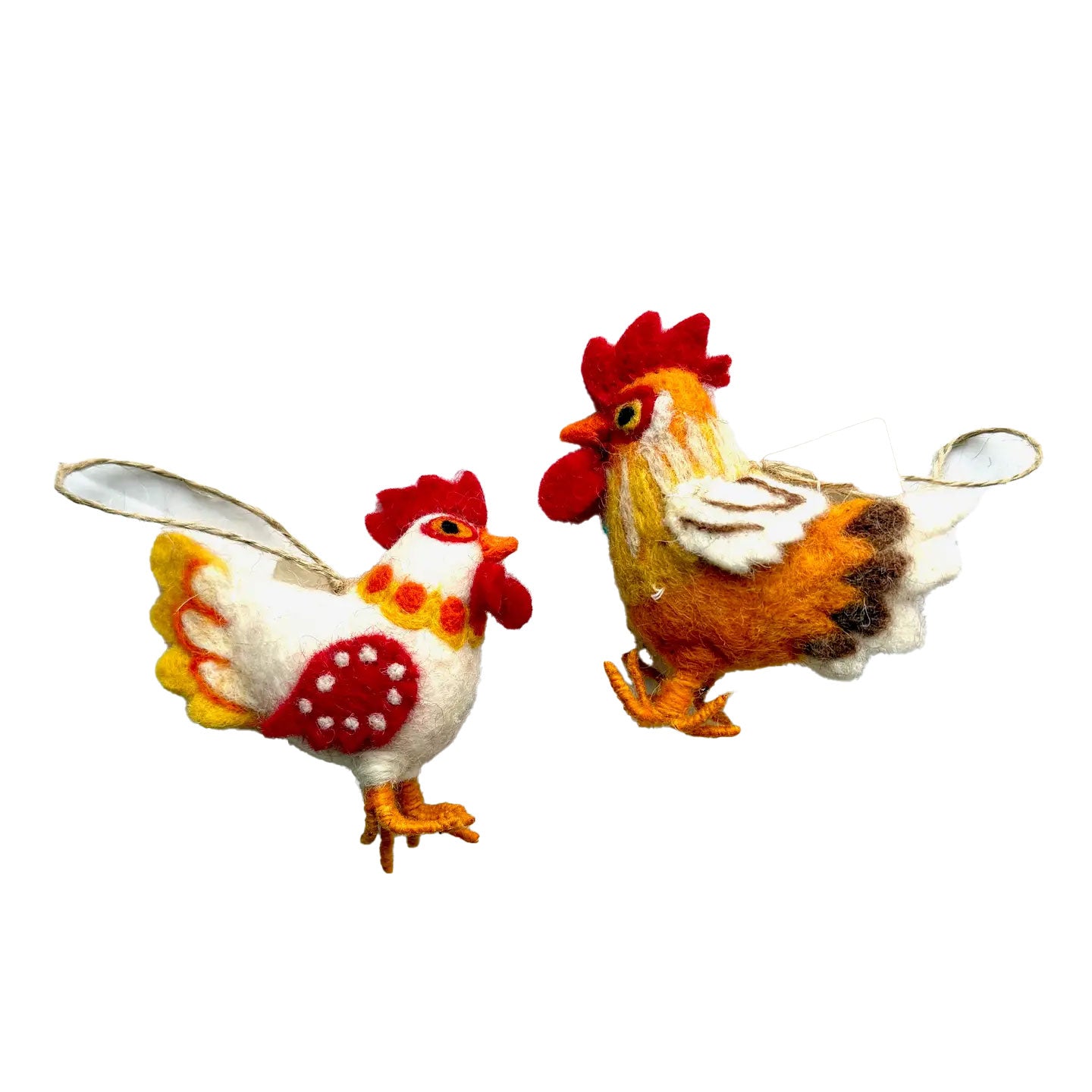 Ornament - Rooster Pair