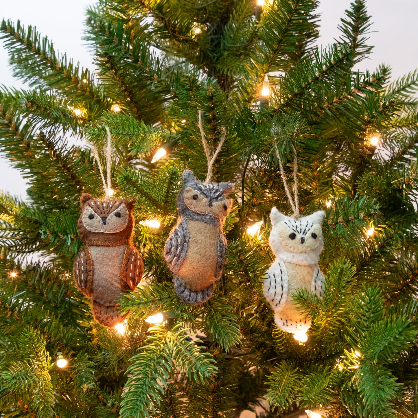 Ornament - Owl Natural, Assorted